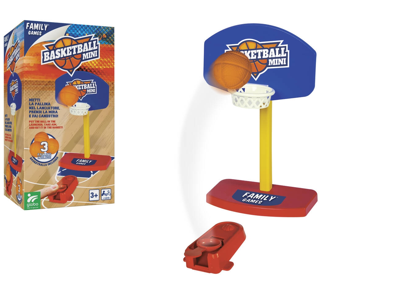 GLOBO FAMILY GAMES - BASKET CON 3 PALLINE